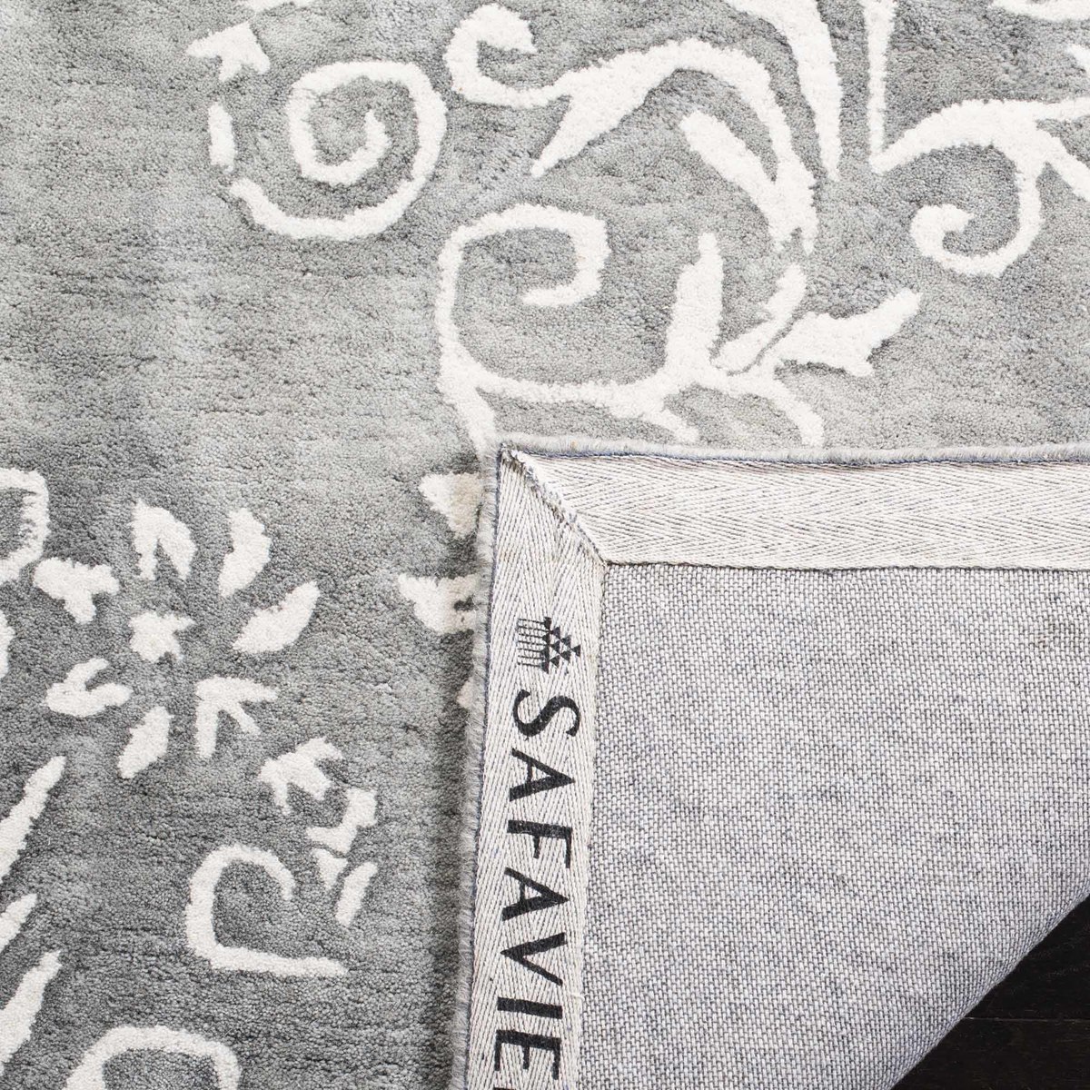 White Floral Bouquet Area Rug Dip Dye Rugs Safavieh