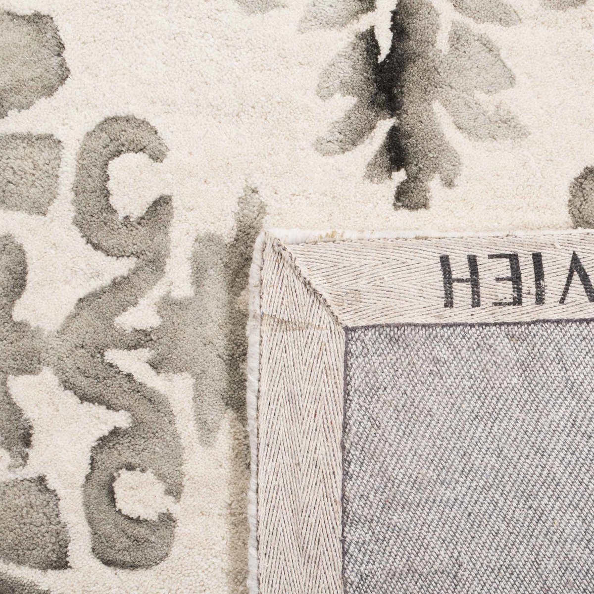 Grey Floral TieDyed Rug Dip Dye Rugs Safavieh