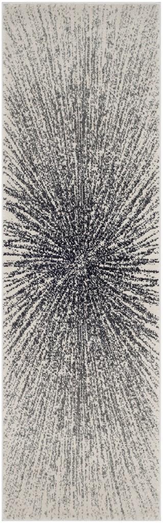 3 in Diameter Safavieh Evoke Collection EVK228K Contemporary Burst Black and Ivory Round Area Rug EVK228K-3R 3 in Diameter Safavieh Evoke Collection EVK228K Contemporary Burst Black and Ivory Round Area Rug EVK228K-3R