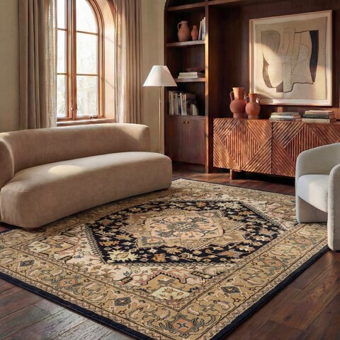 RG-3730 北欧ハートラグ 190×190cm Rug HG625Z - Bedroom, Dining Room, Heritage, Home Office, Living