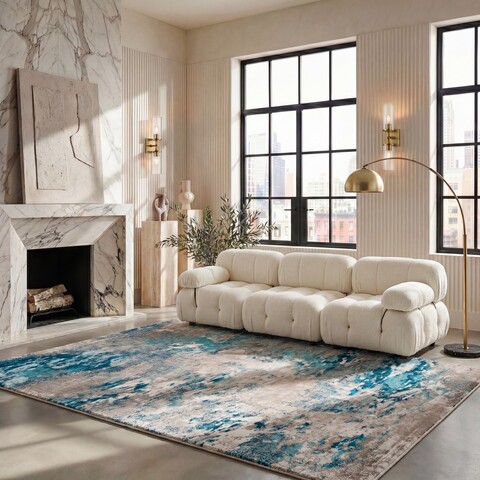 ラグ・カーペット ACME Furniture MADISON RUG 140x200 Rug MAD440M - Bedroom, Dining Room, Home Office, Living Room