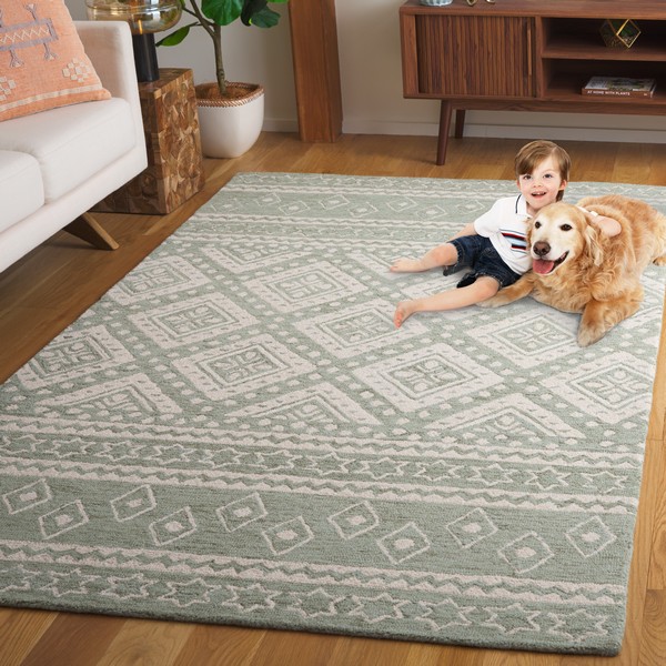 Large Loop White Rug Wool Rugs | Micro-Loop Rug Collection - Safavieh.com