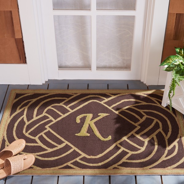 Rug MON215K Monogram Area Rugs by Safavieh