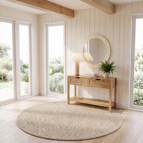 Rug NAT182W - Bedroom, Dining Room, Home Office, Living Room