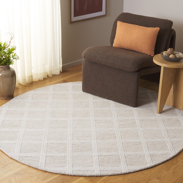 Pines Collection Ripple Rug Rug PNE103W - Pine Area Rugs by Safavieh
