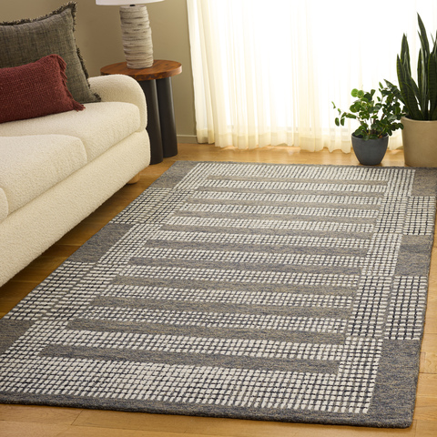 Pines Collection Ripple Rug Wool Rugs | Pine Rug Collection - Safavieh.com