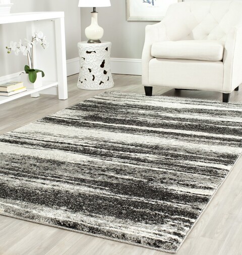 Retro Rugs | Grey 60's Inspired Carpet - Safavieh
