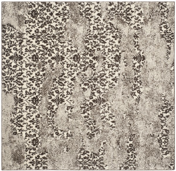 Grey Floral Retro Rug | Retro Rugs Collection - Safavieh