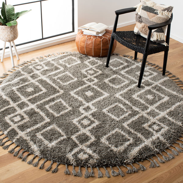 Rug MFG249A Moroccan Fringe Shag Area Rugs by Safavieh
