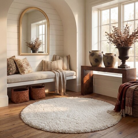 Plush Pile Ivory Shag Rug | Milan Shag Collection - Safavieh