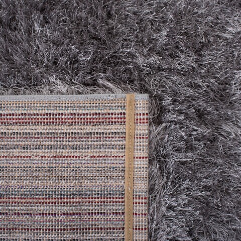 SAFAVIEH Vegas Shag Collection VGS868F Solid 3.15-inch Extra Thick Living Room Dining Bedroom Foyer Area Rug 3' x 3' Round Grey SAFAVIEH Vegas Shag Collection VGS868F Solid 3.15-inch Extra Thick Living Room Dining Bedroom Foyer Area Rug 3' x 3' Round Grey