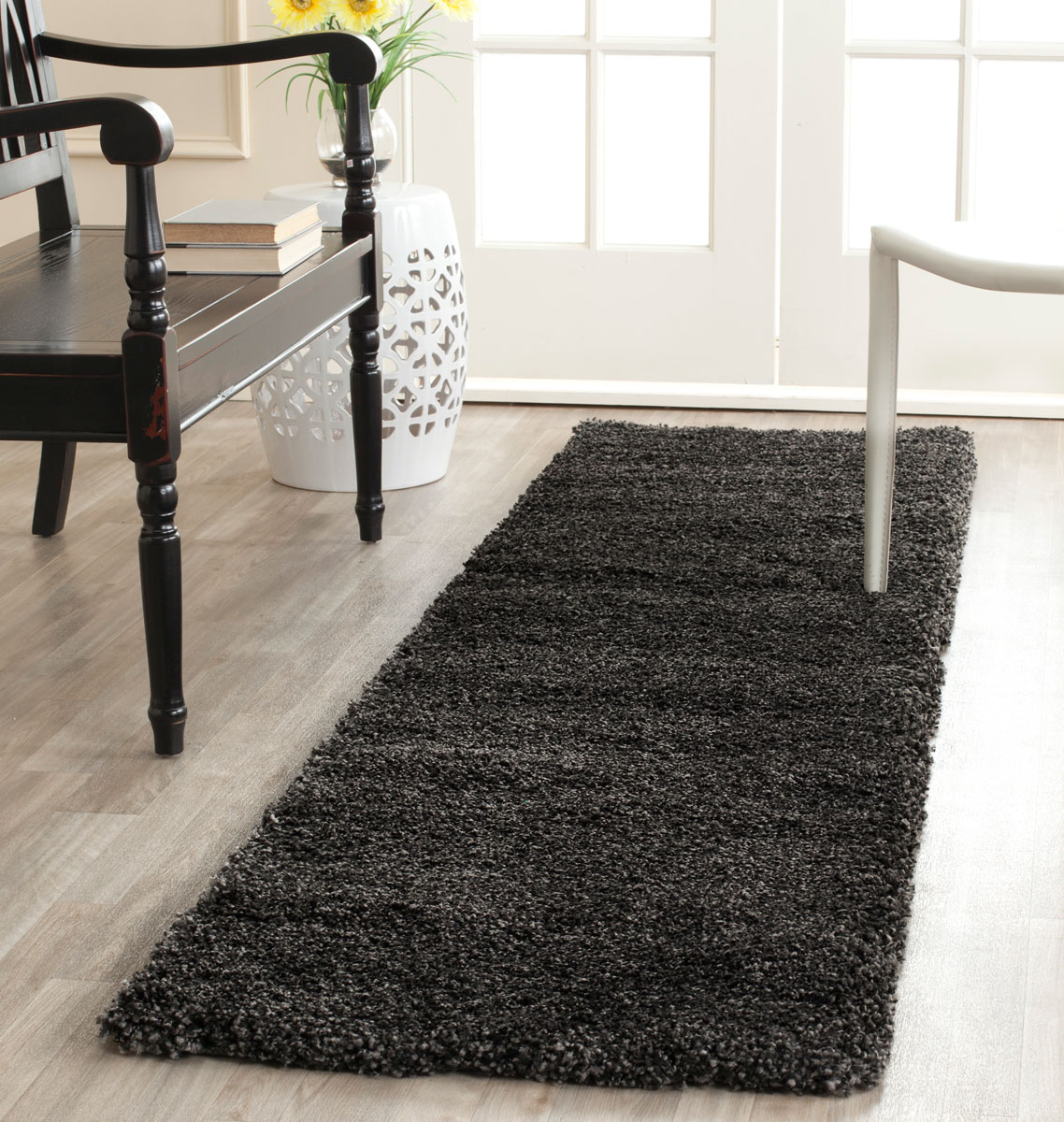 Dark Grey Milan Collection Safavieh Com 2 X 8