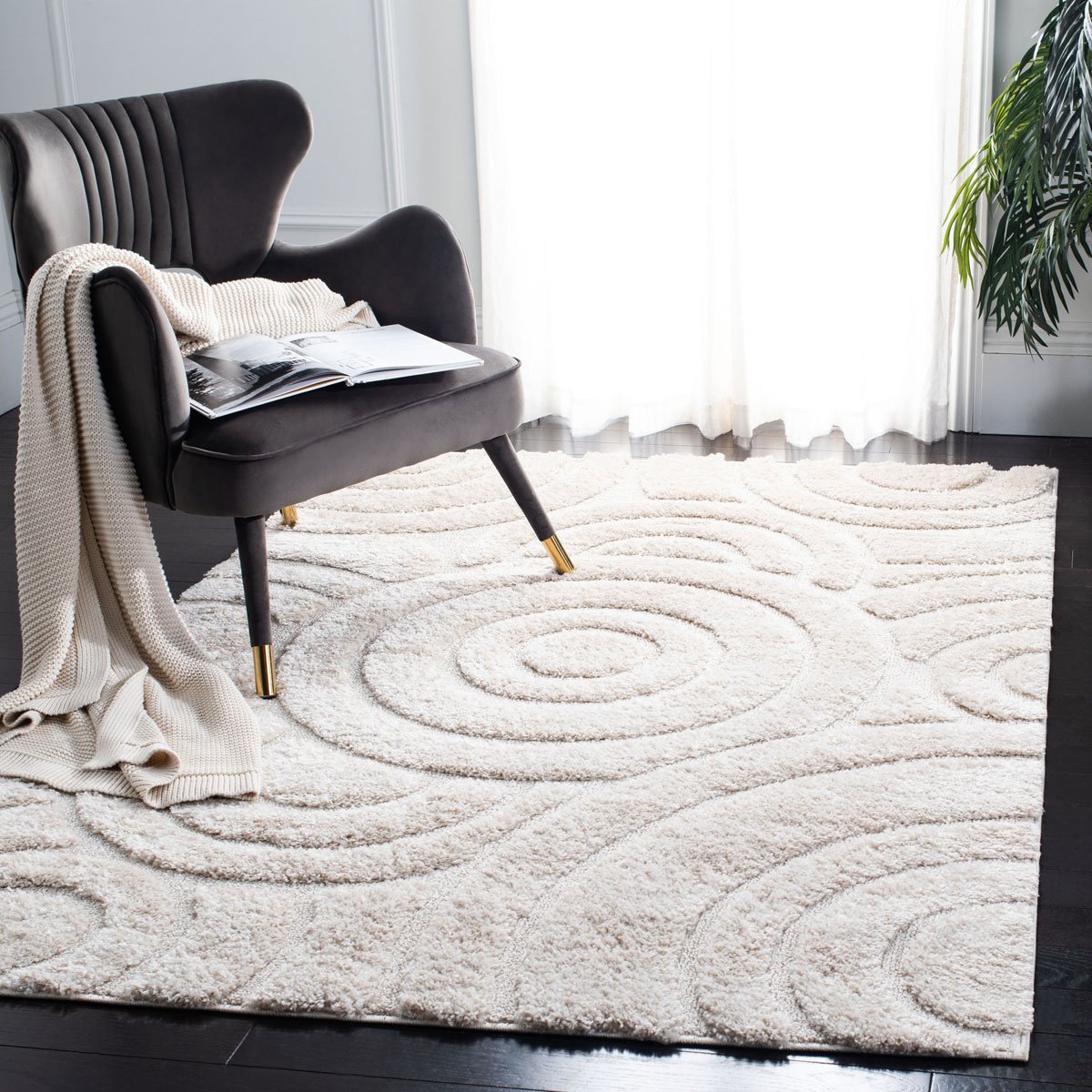 Rug SG830C Memphis Shag Area Rugs by Safavieh