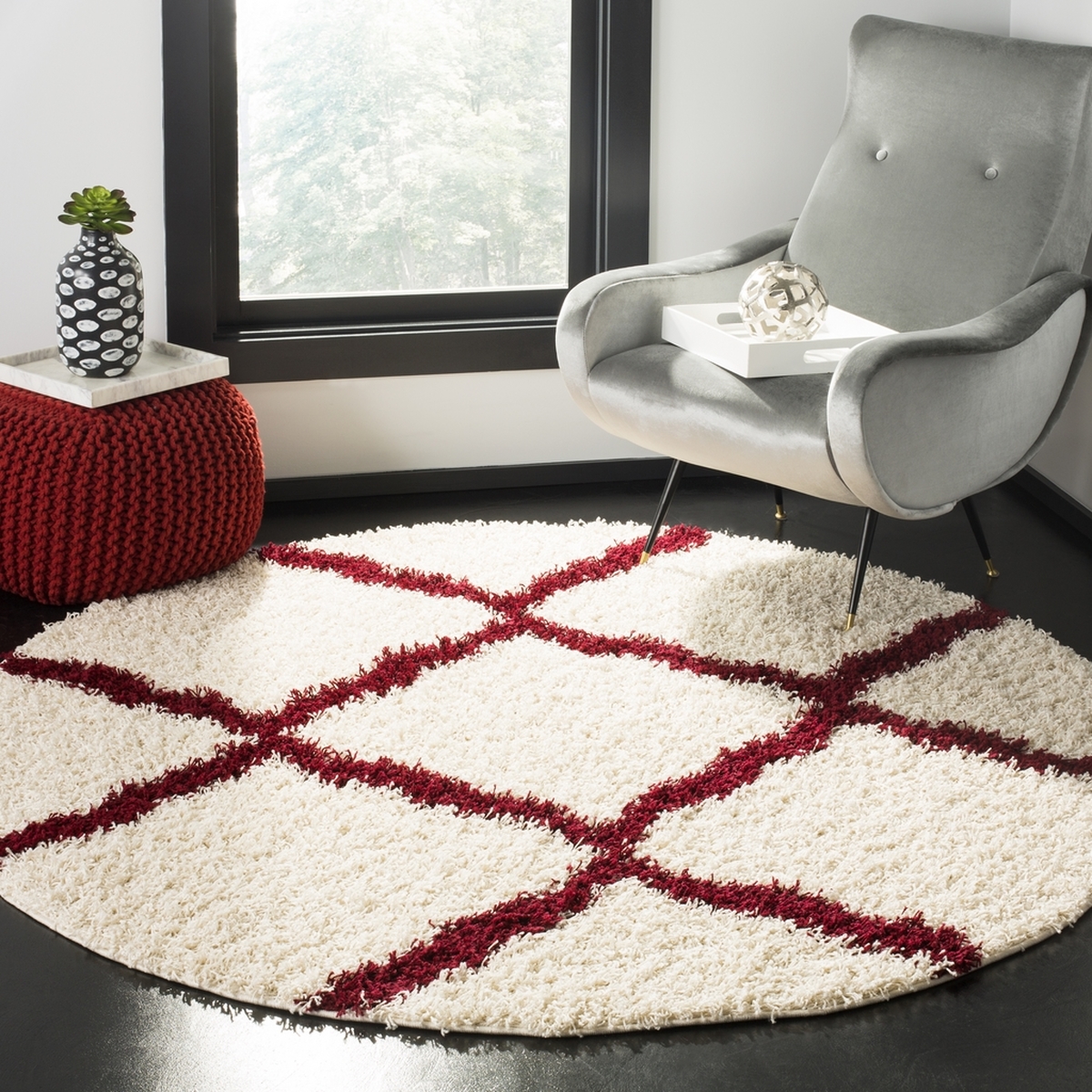 Rug SGD257R Dallas Shag Area Rugs by Safavieh
