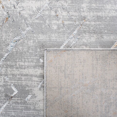 Ivory Safavieh Sonoma Collection SON376A Modern Abstract Distressed Area Rug 6'7 x 6'7 Round Grey Ivory Safavieh Sonoma Collection SON376A Modern Abstract Distressed Area Rug 6'7 x 6'7 Round Grey