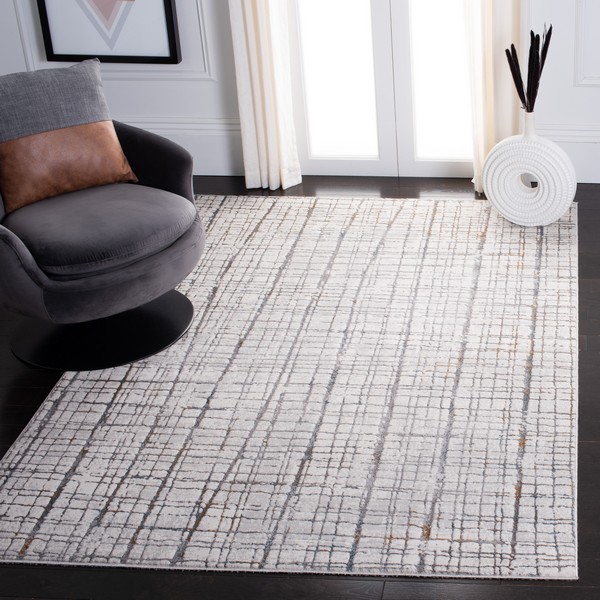 Ivory 45 x 65 Safavieh Sonoma Collection SON399A Modern Abstract Distressed Area Rug Grey Ivory 45 x 65 Safavieh Sonoma Collection SON399A Modern Abstract Distressed Area Rug Grey