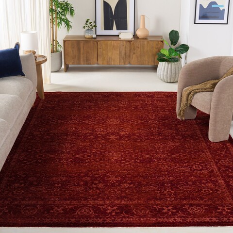 オランダ Vintage Rug【Red】 120 x 80 cm Rug VOD800P - Vintage Overdye Area Rugs by Safavieh