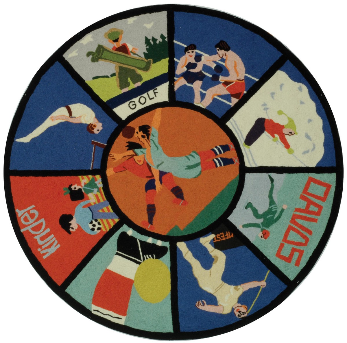 Rug VP254A Vintage Posters Area Rugs by Safavieh