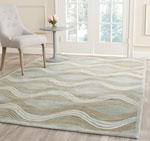 Safavieh Wyndham Collection Tappeto Runner Blu E Multicolor 70x210 Cm – Fatto A Mano In Pura Lana, Moderno